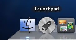 Mac OSX Lion Launchpad in dock